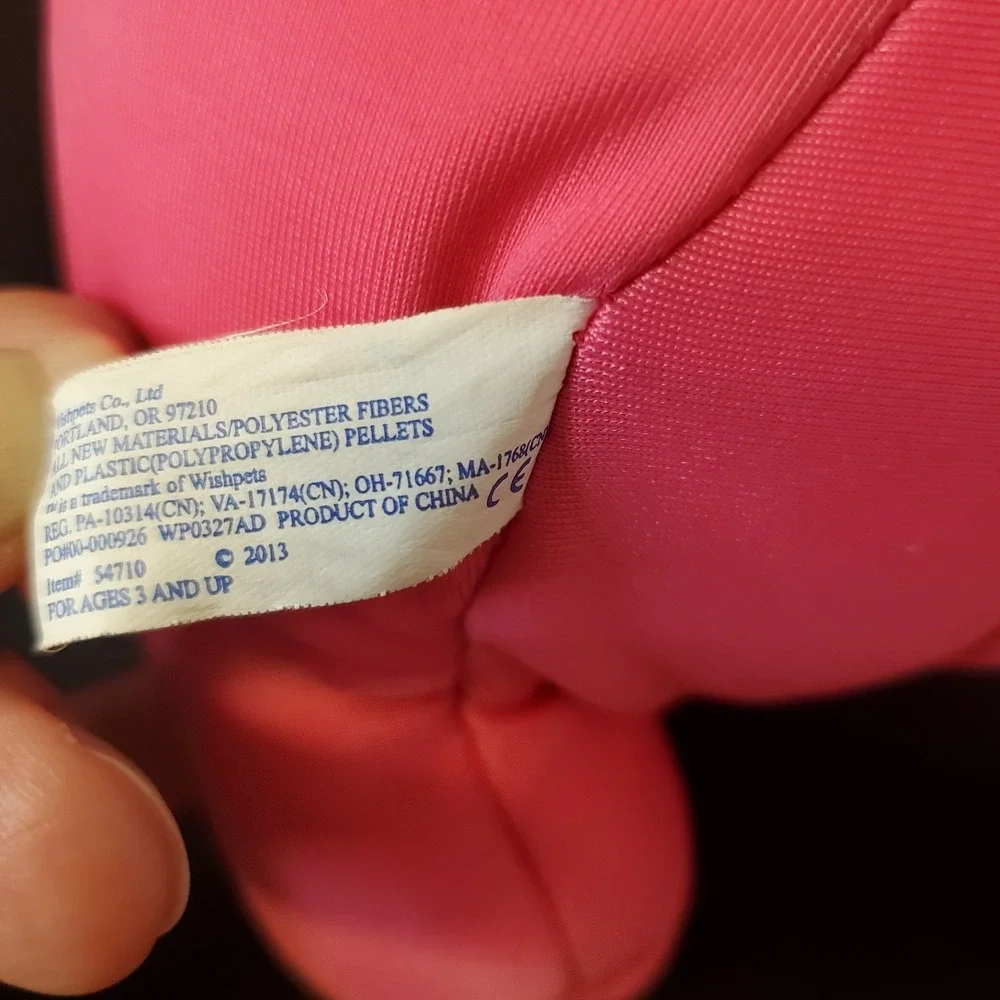 Wishpets Squeezhies‎ Pink Hippopotamus Microbead Stuffed Hippo 2013 RARE FIND